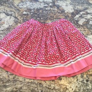 Kate Spade pink and Red Floral Tile Skirt ❤️